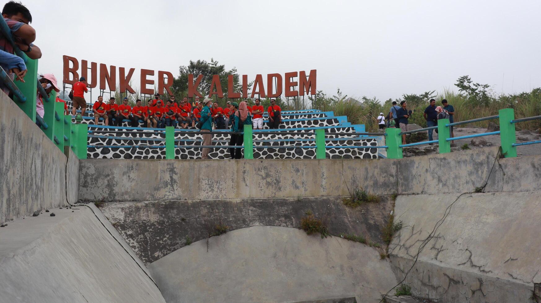Kaliadem Bunker historic building on the slopes or foot of Mount Merapi photo