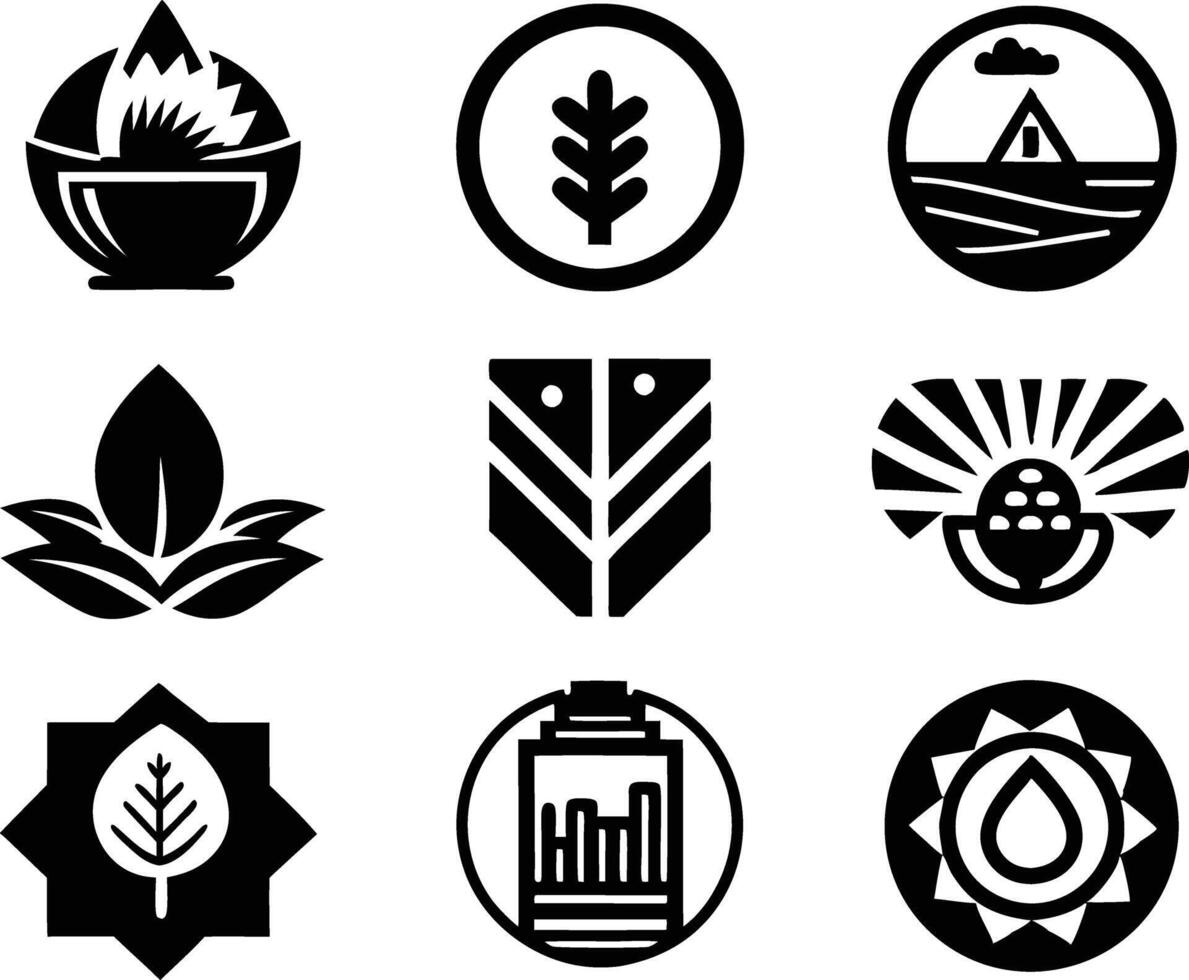 set of branding icon illustration. brand, business, design, branding, concept, background, icon, corporate, identity vector