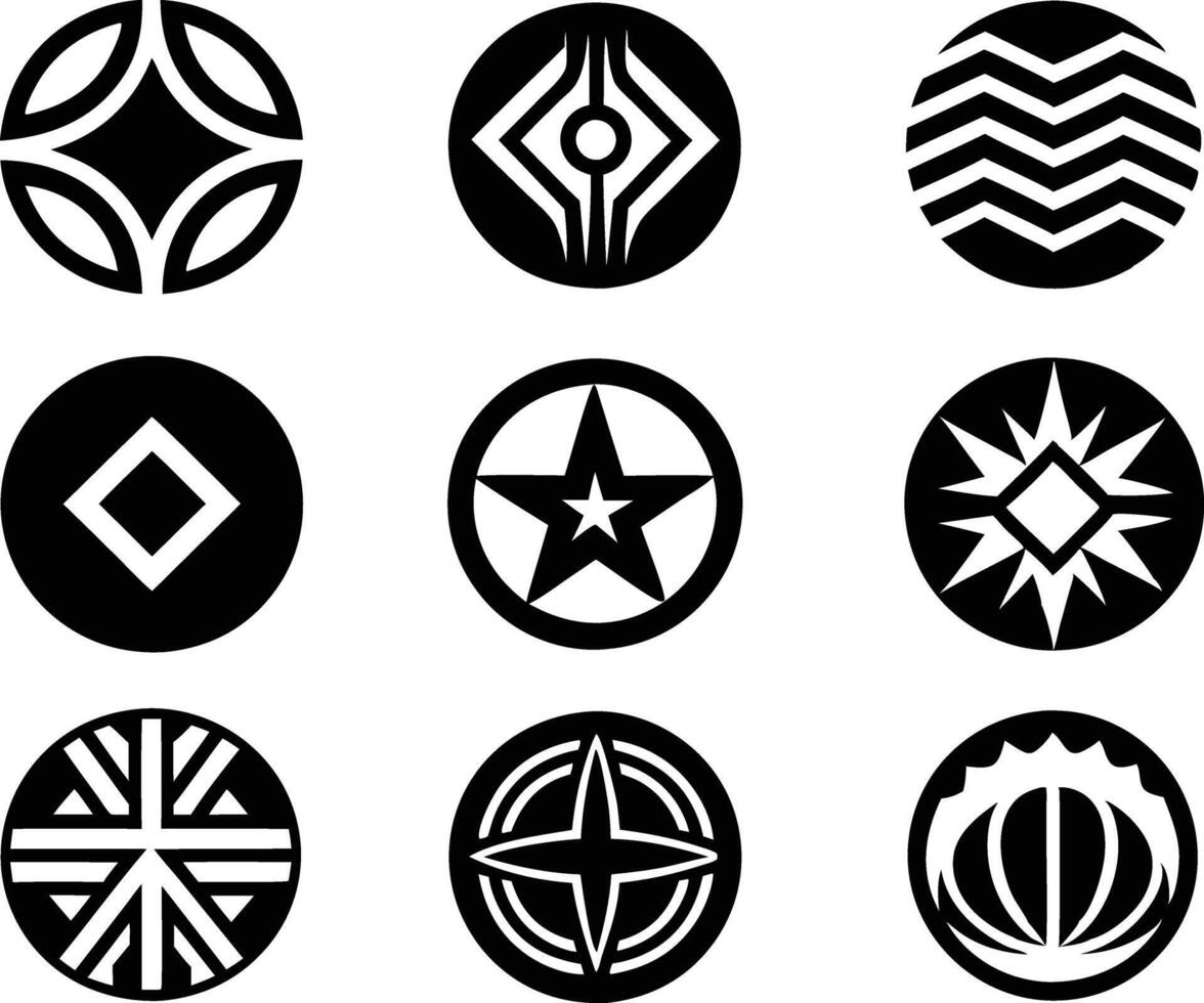 set of branding icon illustration. brand, business, design, branding, concept, background, icon, corporate, identity vector