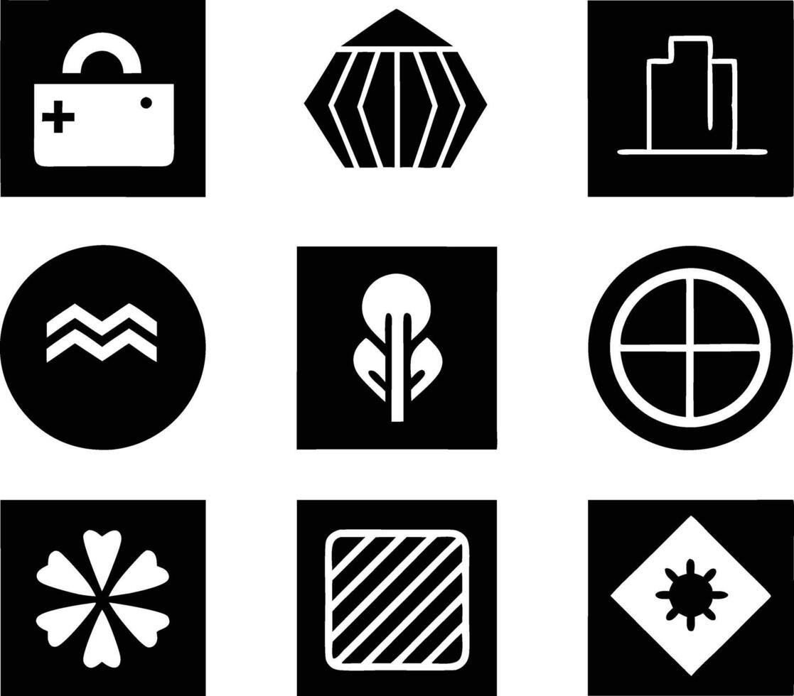 set of branding icon illustration. brand, business, design, branding, concept, background, icon, corporate, identity vector