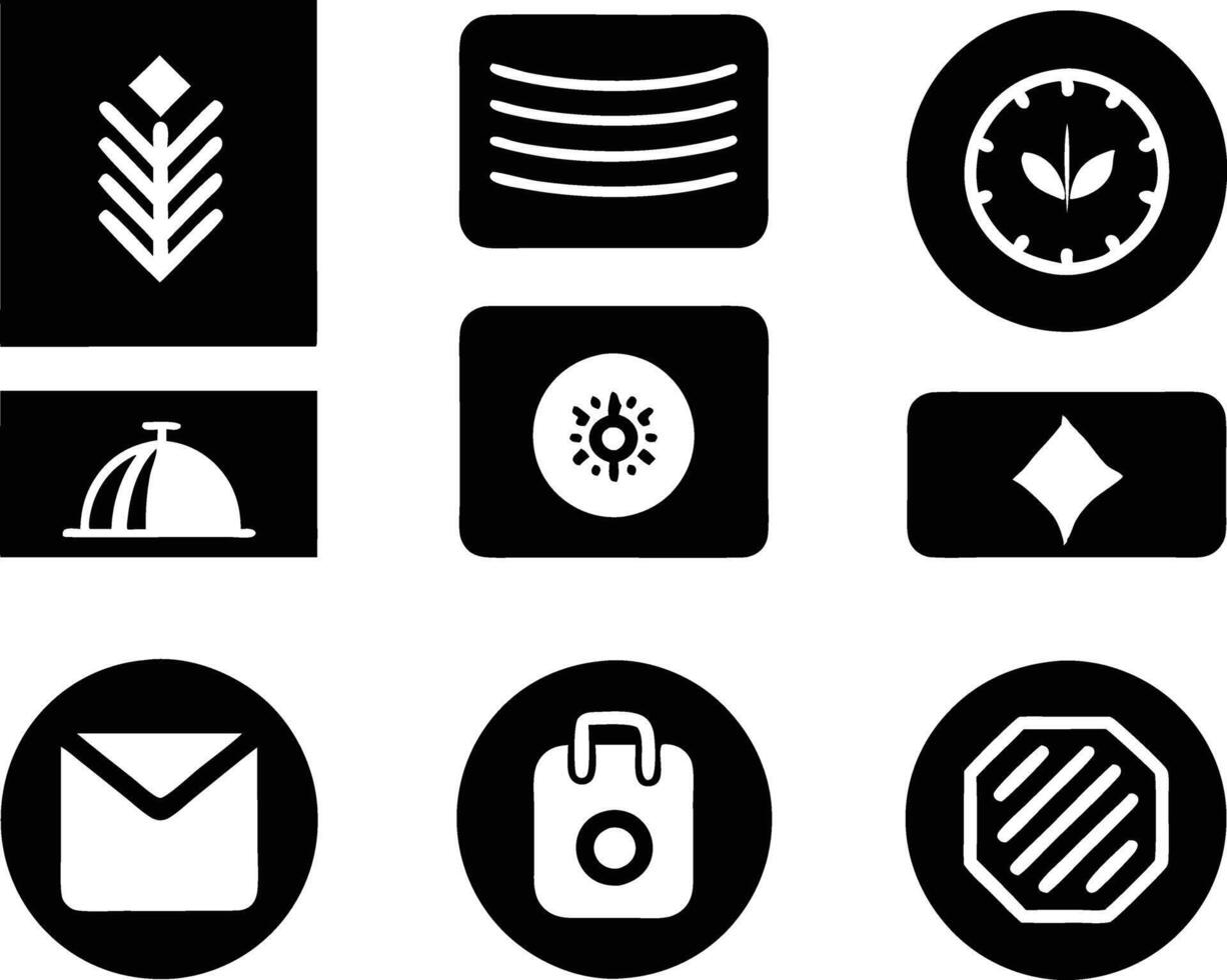 set of branding icon illustration. brand, business, design, branding, concept, background, icon, corporate, identity vector