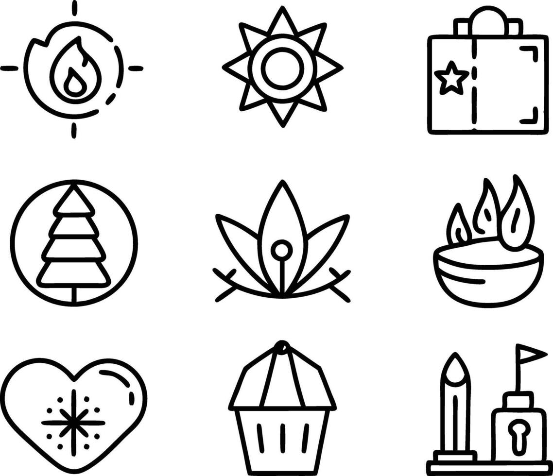 set of branding icon line art. brand, business, design, branding, concept, background, icon, corporate, identity, company vector