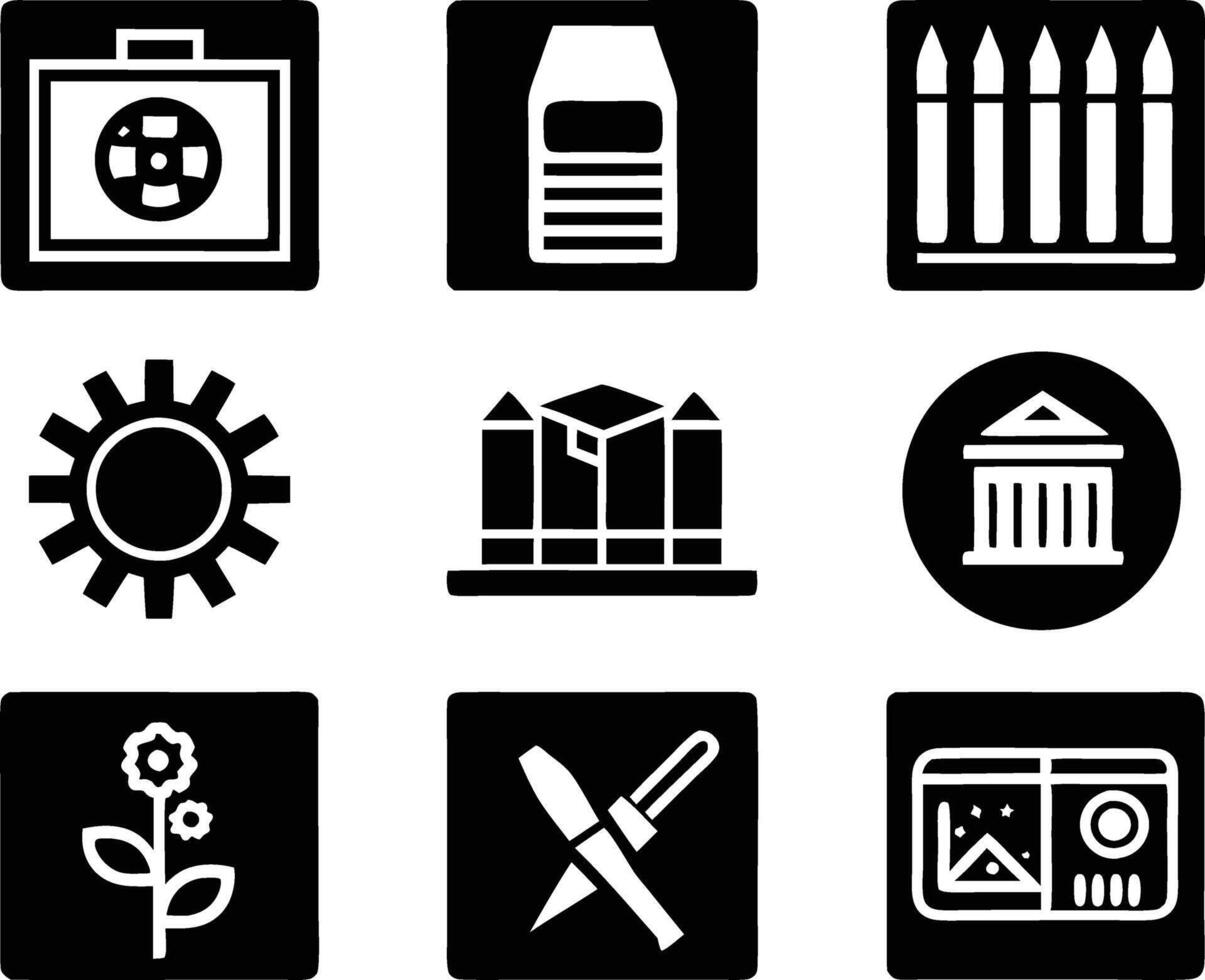 set of workshop icon illustration. communication, business, management, leadership, seminar, support, person vector
