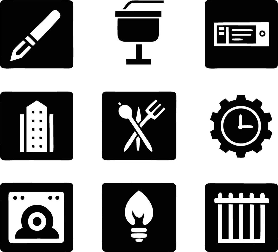 set of workshop icon illustration. communication, business, management, leadership, seminar, support, person vector