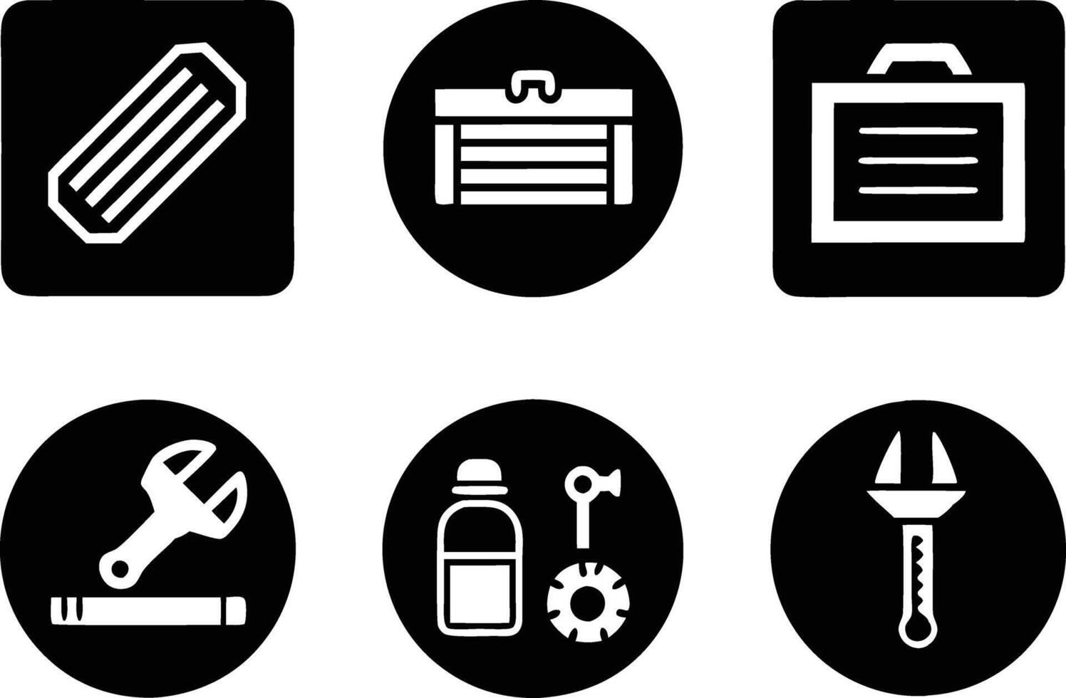 set of workshop icon illustration. communication, business, management, leadership, seminar, support, person vector