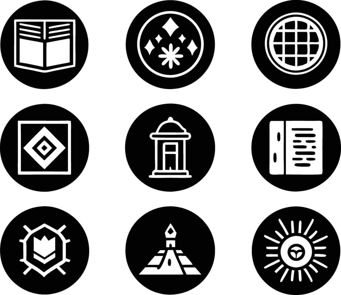 set of graphics design icon illustration. creative, digital, art, line, abstract, background, concept, technology, modern, business vector