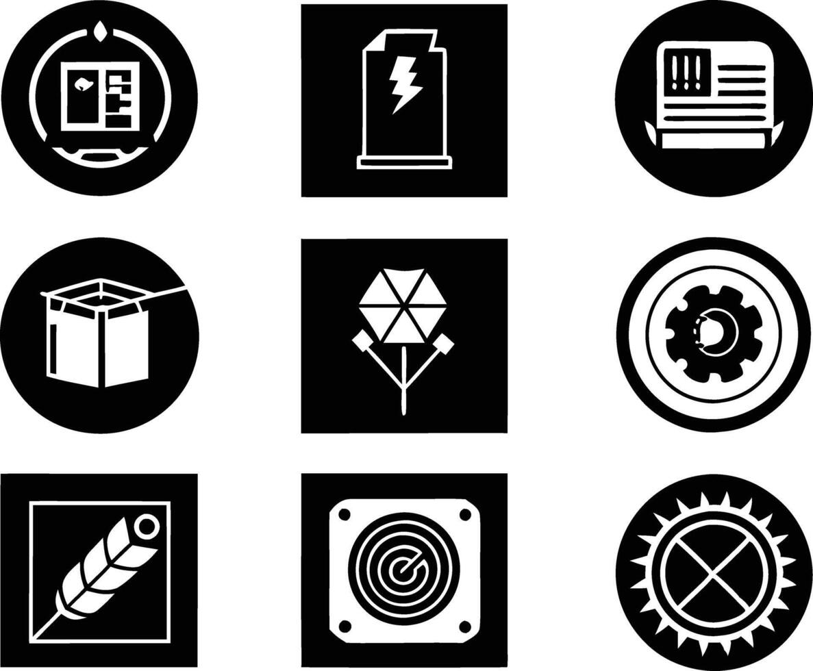 set of graphics design icon illustration. creative, digital, art, line, abstract, background, concept, technology, modern, business vector