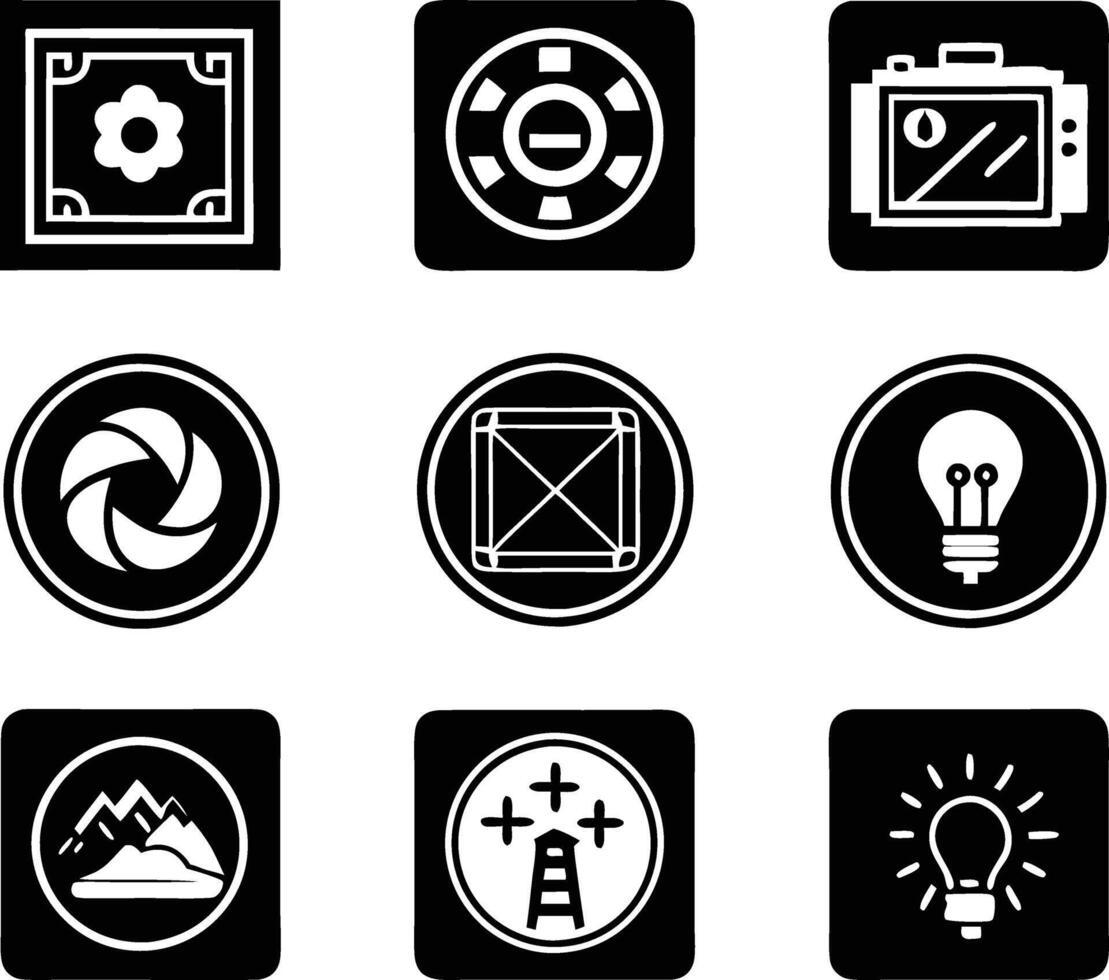 set of graphics design icon illustration. creative, digital, art, line, abstract, background, concept, technology, modern, business vector