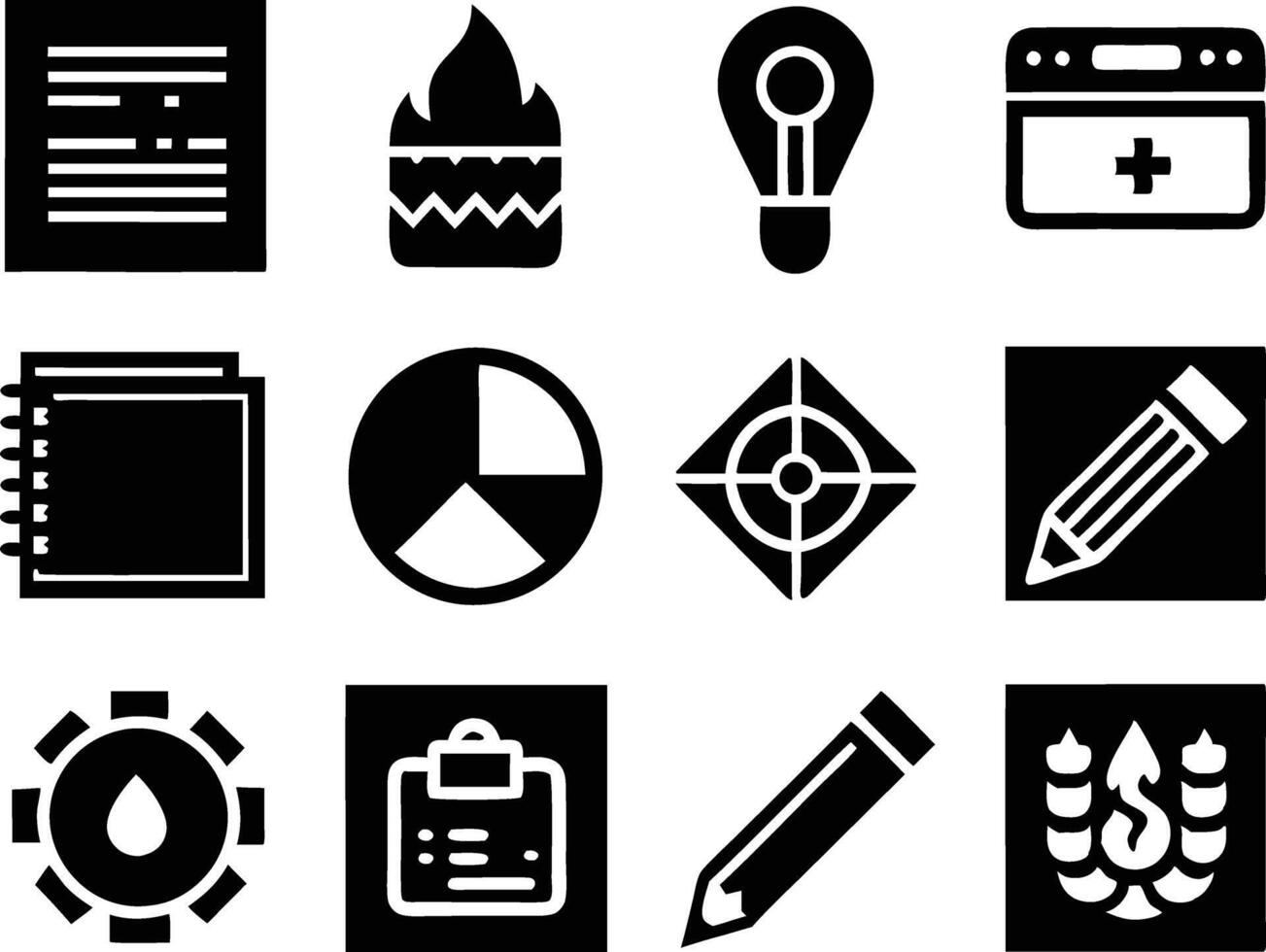 set of graphics design icon illustration. creative, digital, art, line, abstract, background, concept, technology, modern, business vector