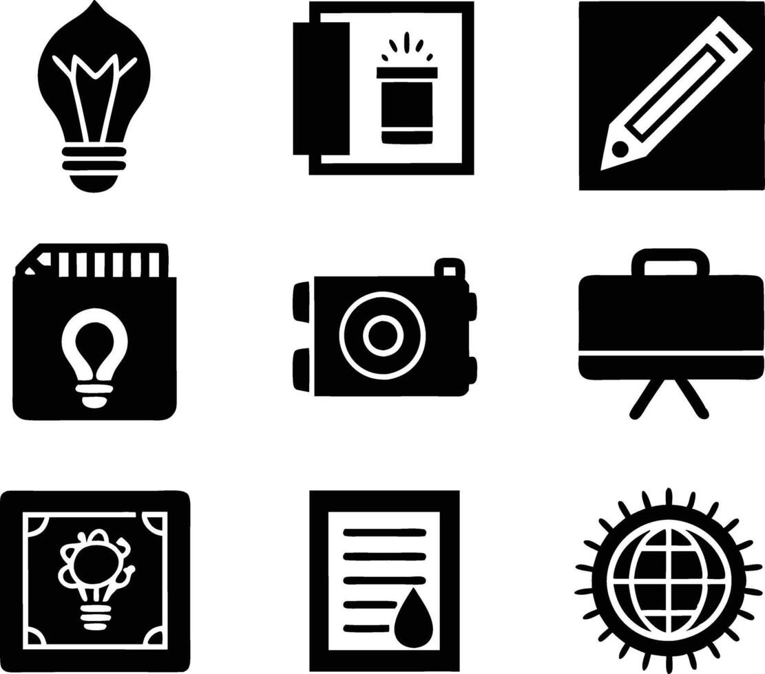 set of graphics design icon illustration. creative, digital, art, line, abstract, background, concept, technology, modern, business vector