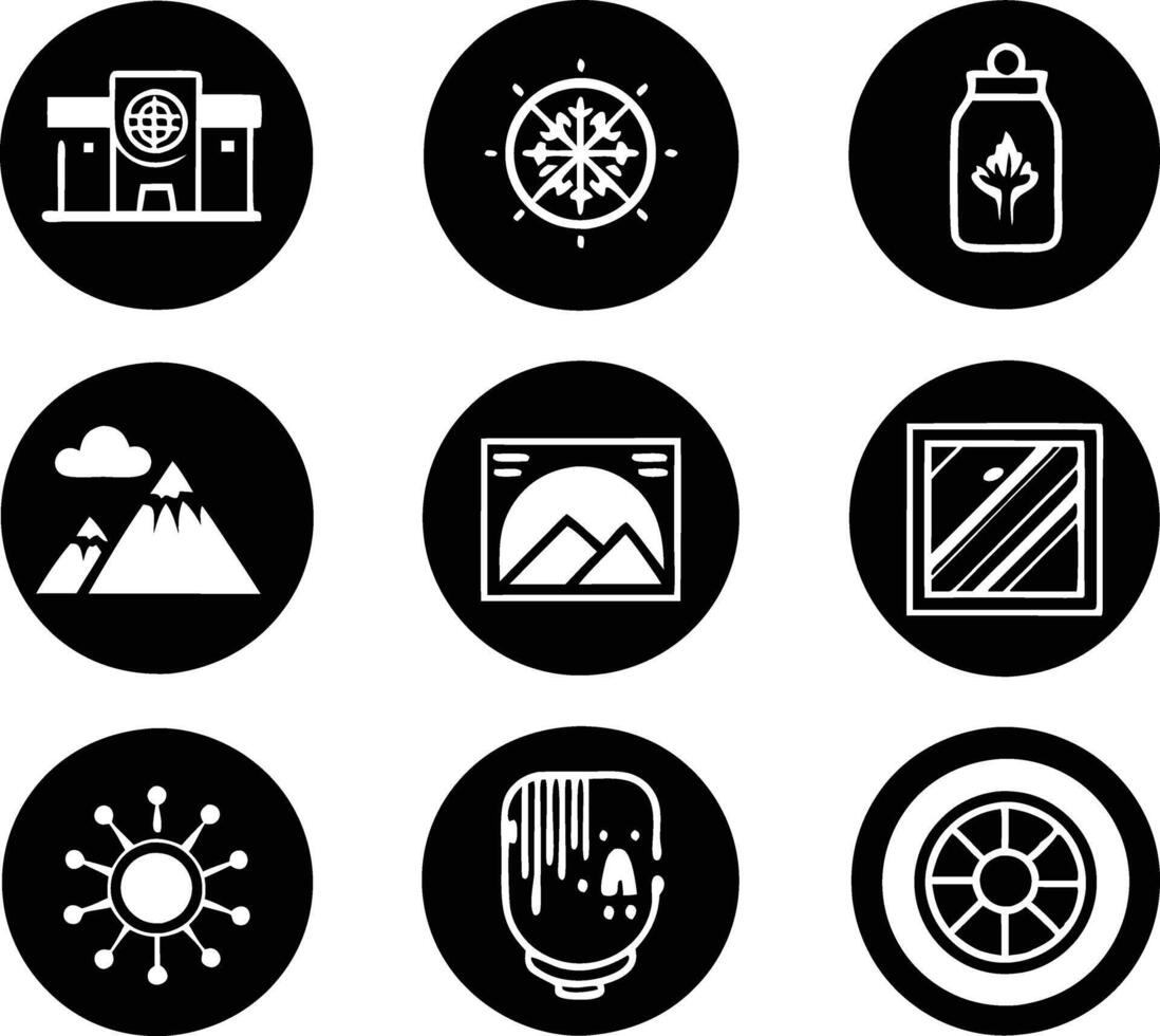 set of graphics design icon illustration. creative, digital, art, line, abstract, background, concept, technology, modern, business vector