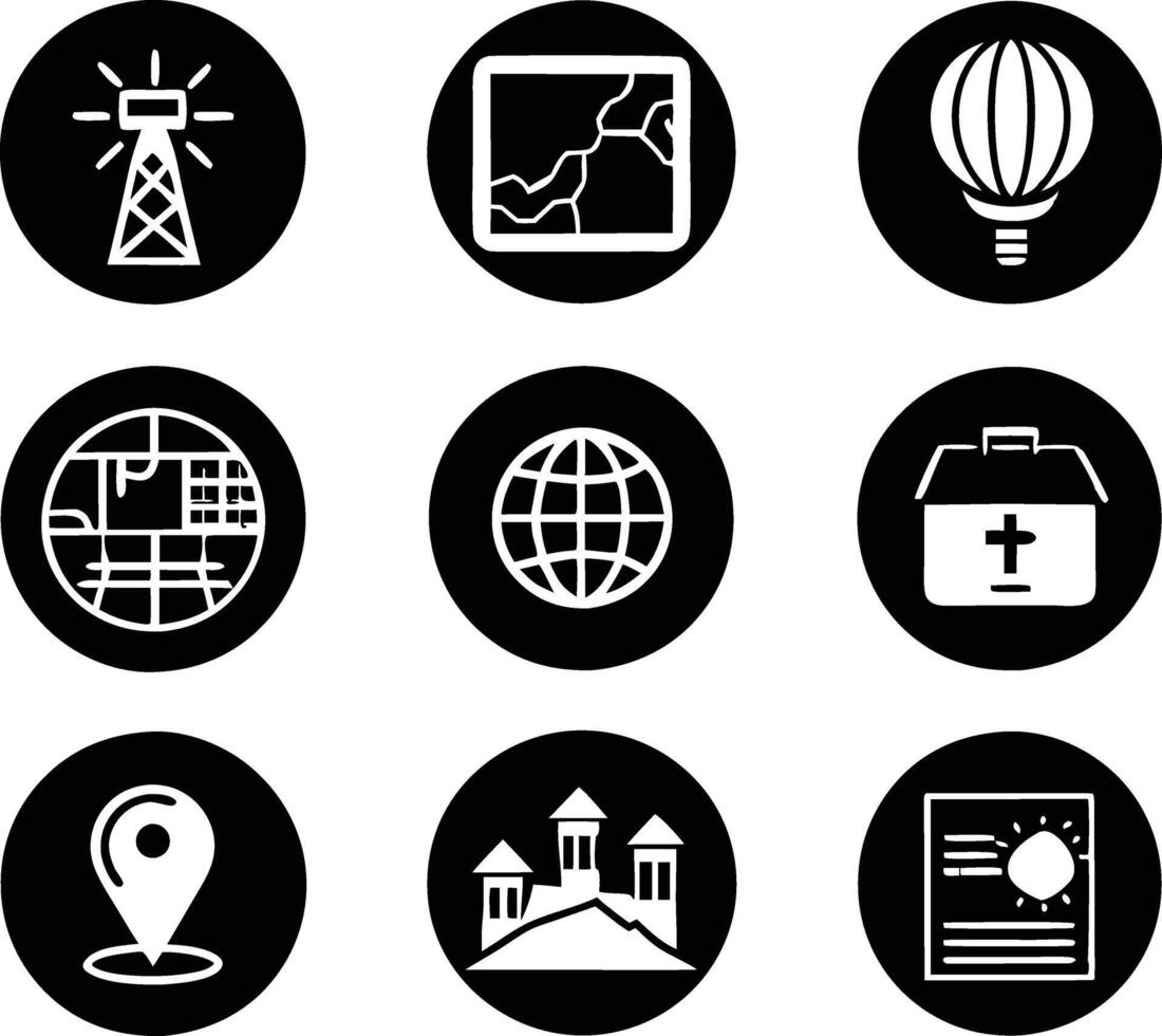 set of graphics design icon illustration. creative, digital, art, line, abstract, background, concept, technology, modern, business vector