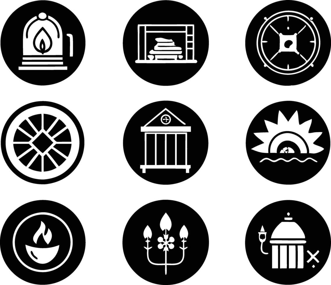 set of graphics design icon illustration. creative, digital, art, line, abstract, background, concept, technology, modern, business vector