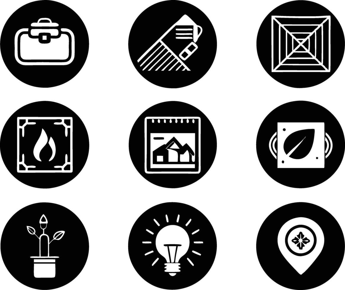 set of graphics design icon illustration. creative, digital, art, line, abstract, background, concept, technology, modern, business vector