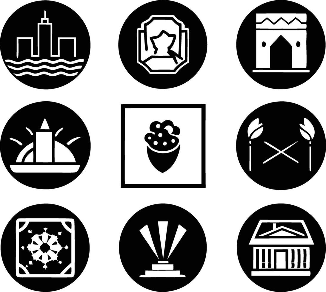 set of graphics design icon illustration. creative, digital, art, line, abstract, background, concept, technology, modern, business vector