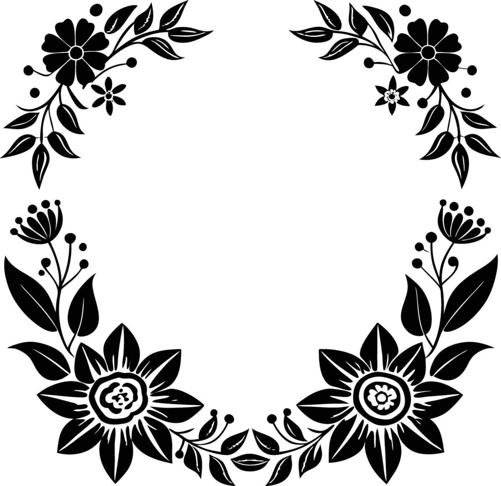 wedding invitation template Floral border and frame. floral, wedding, invitation, card, decoration, frame, flower, elegant vector