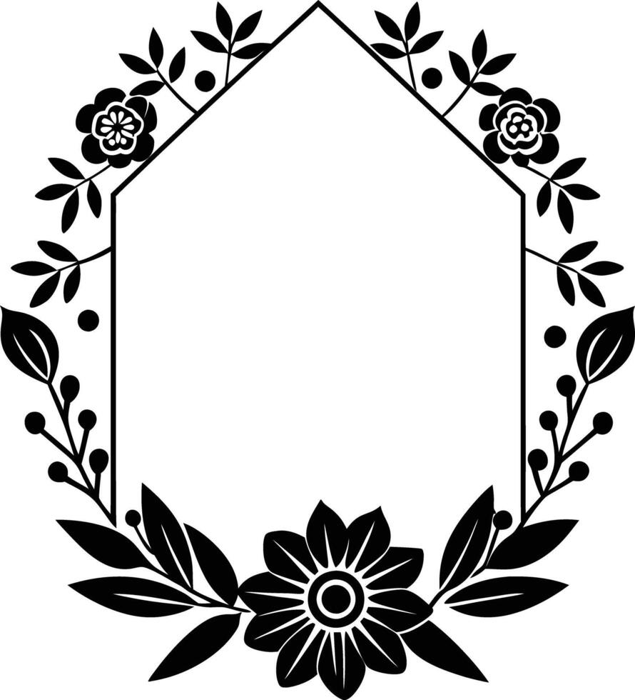 wedding invitation template Floral border and frame. floral, wedding, invitation, card, decoration, frame, flower, elegant vector