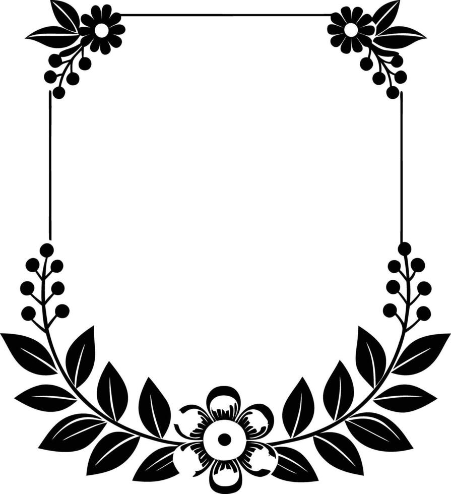 wedding invitation template Floral border and frame. floral, wedding, invitation, card, decoration, frame, flower, elegant vector