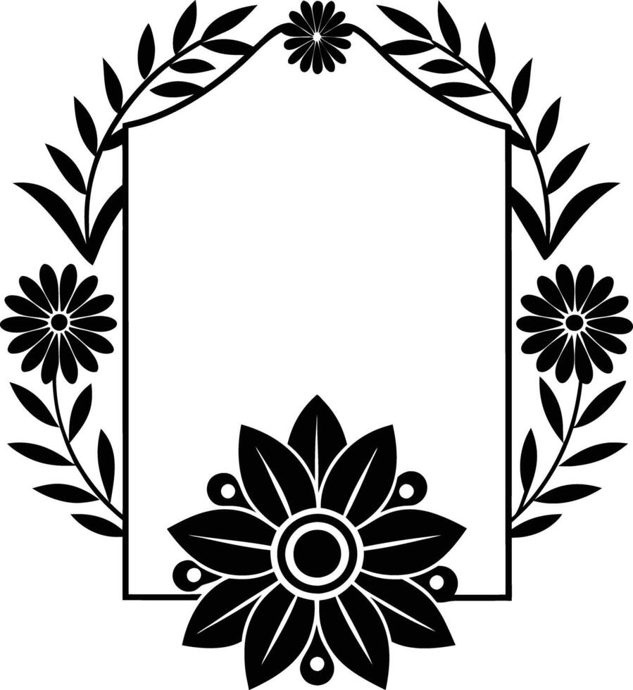 wedding invitation template Floral border and frame. floral, wedding, invitation, card, decoration, frame, flower, elegant vector