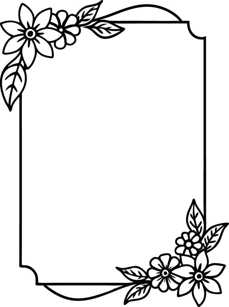 wedding invitation template Floral border and frame. floral, wedding, invitation, card, decoration, frame, flower, elegant vector