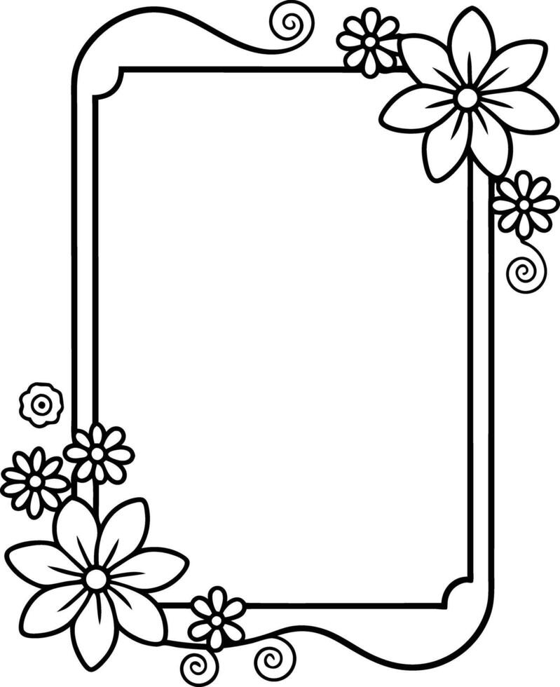 wedding invitation template Floral border and frame. floral, wedding, invitation, card, decoration, frame, flower, elegant vector