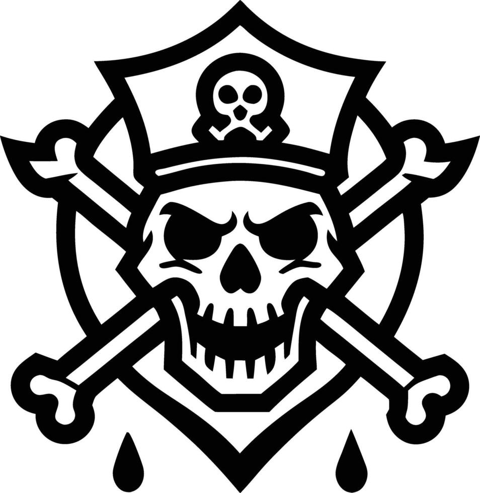 zombie Pirate illustration. pirate, zombie, horror, scary, halloween, cartoon, ghost, skull, spooky, vector