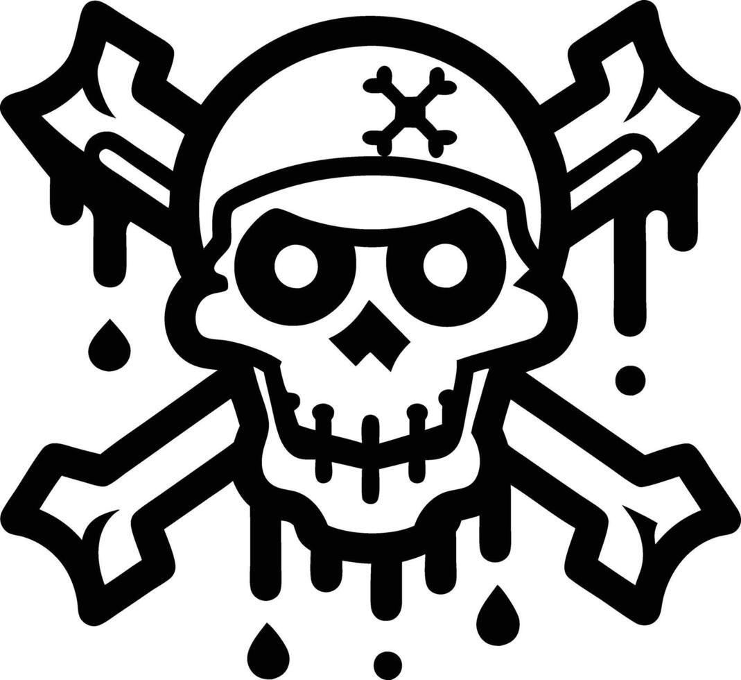 zombie Pirate illustration. pirate, zombie, horror, scary, halloween, cartoon, ghost, skull, spooky, vector
