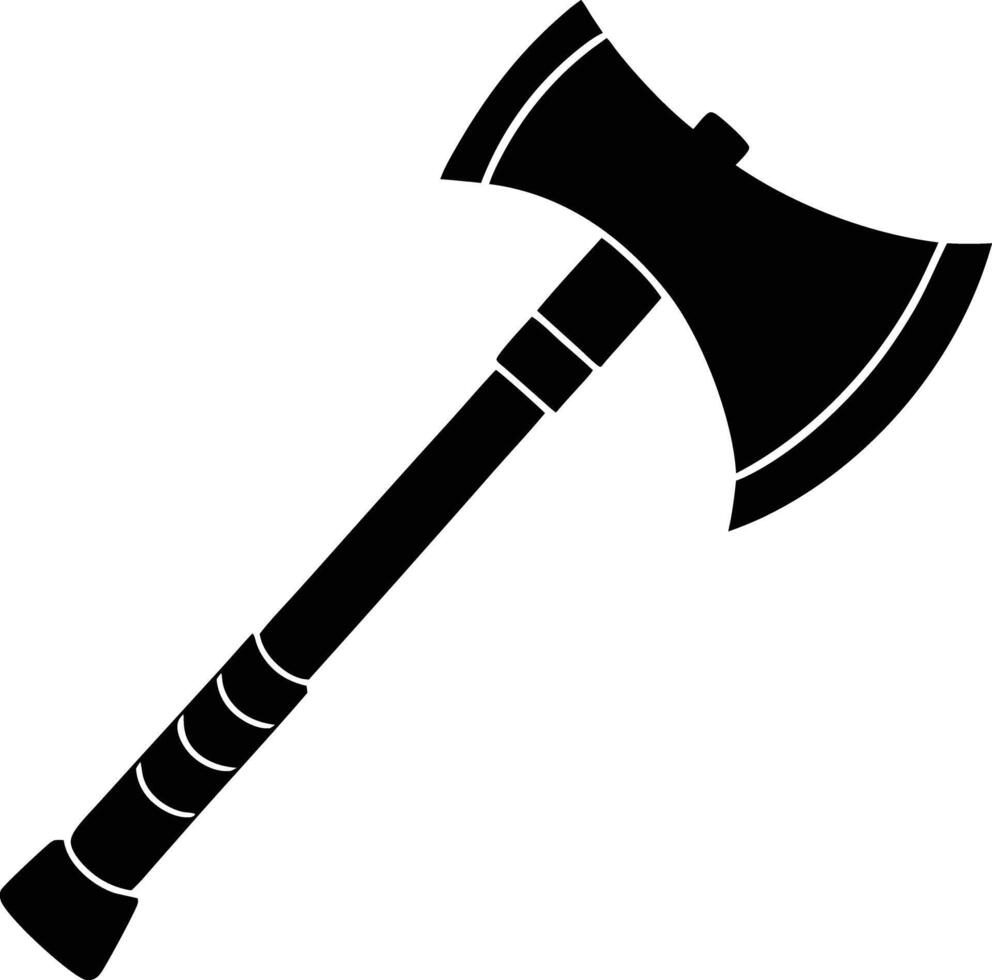 black and white axe illustration. woodwork, line art, woodcutter, woodworking, wooden, ax, carpenter, vector