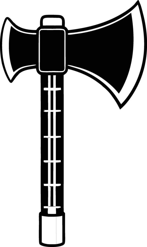 black and white axe illustration. woodwork, line art, woodcutter, woodworking, wooden, ax, carpenter, vector
