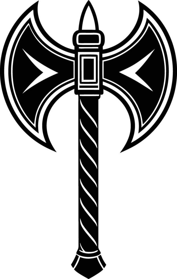 black and white axe illustration. woodwork, line art, woodcutter, woodworking, wooden, ax, carpenter, vector