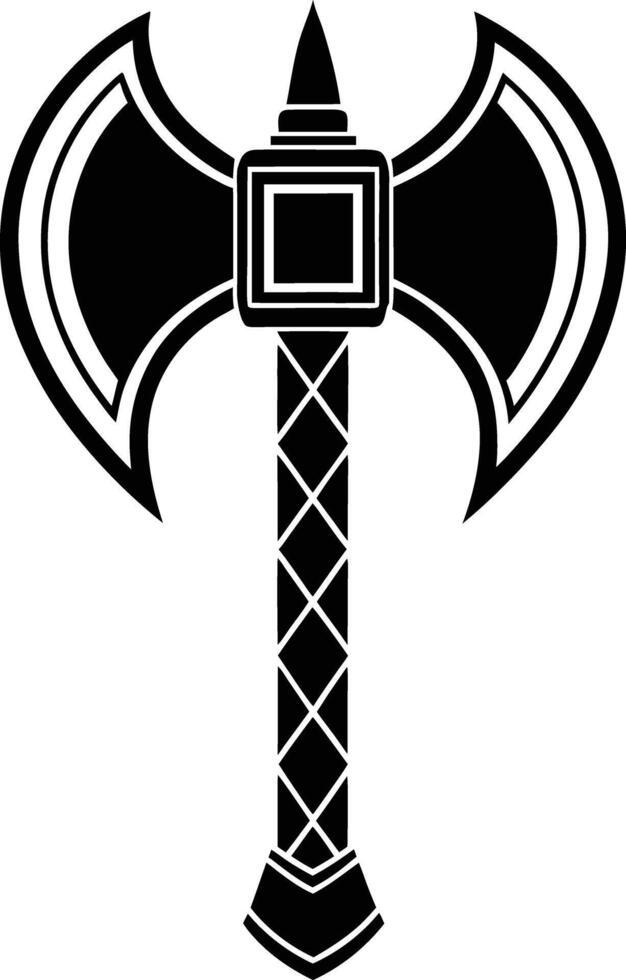 black and white axe illustration. woodwork, line art, woodcutter, woodworking, wooden, ax, carpenter, vector