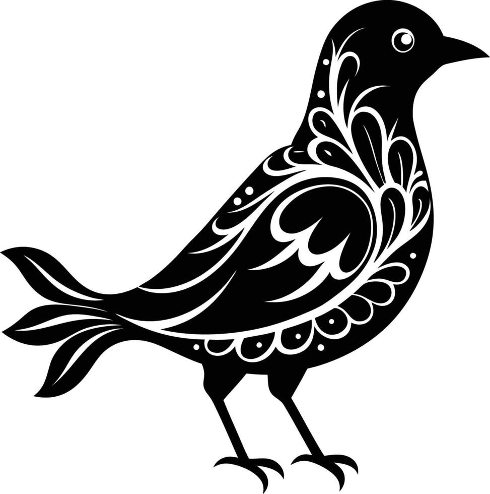 decorative bird silhouette illustration. background, bird, animal, design, birds, flock, freedom, silhouette, wings vector