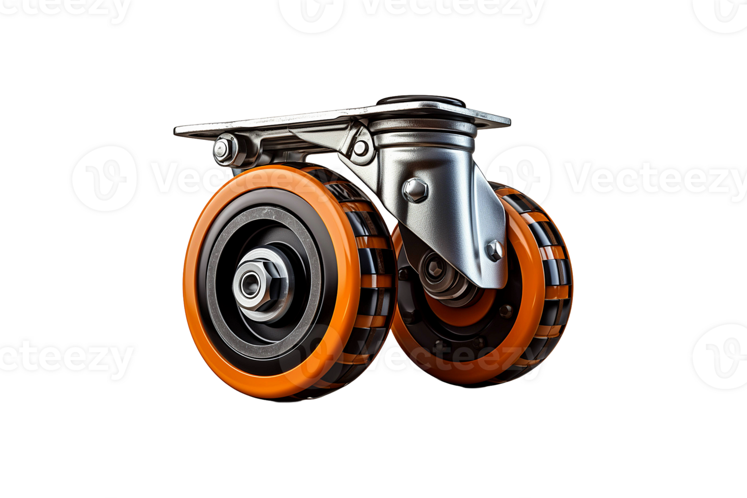 Cart Caster isolated on transparent background. png