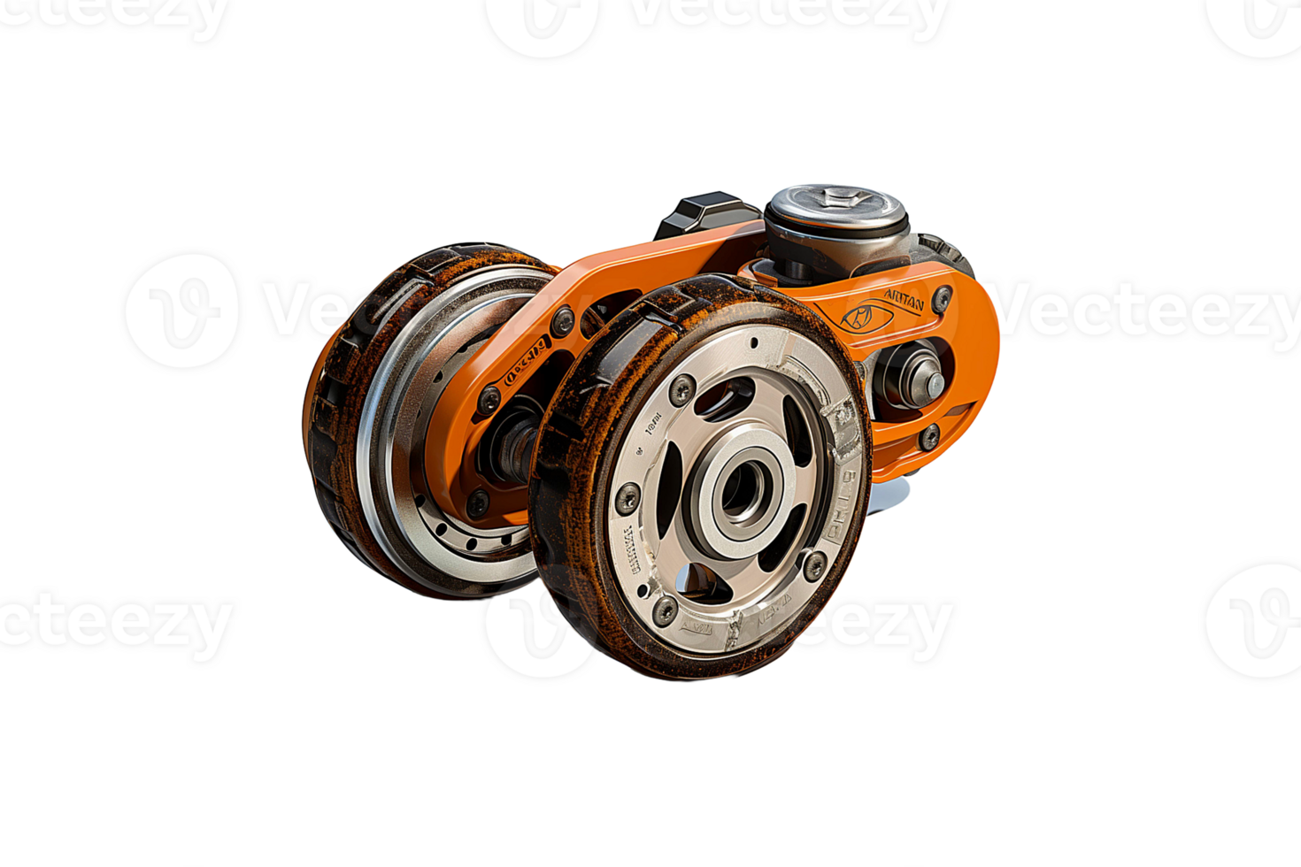 Cart Caster isolated on transparent background. png