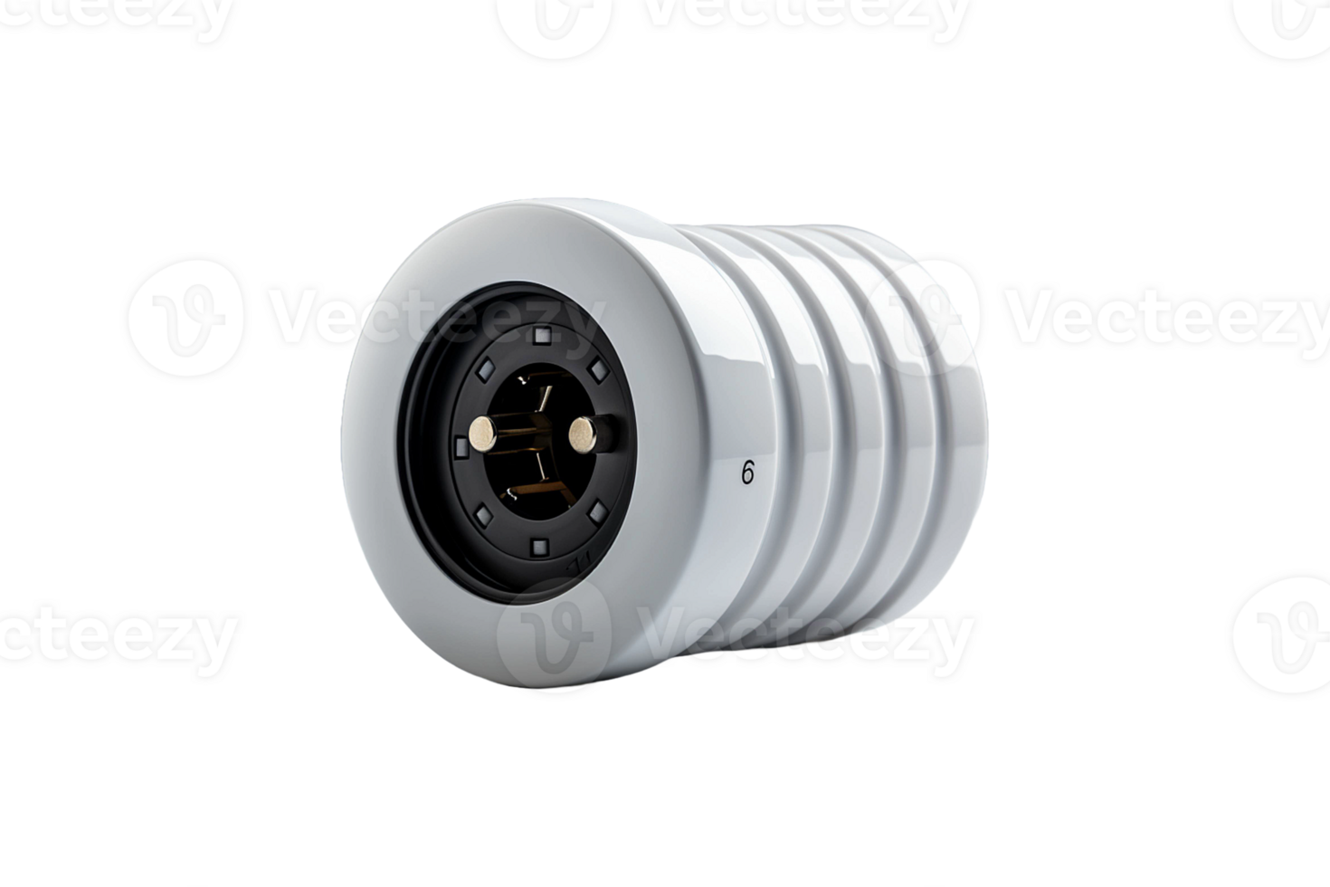 Ceramic Vent Plug isolated on transparent background. png