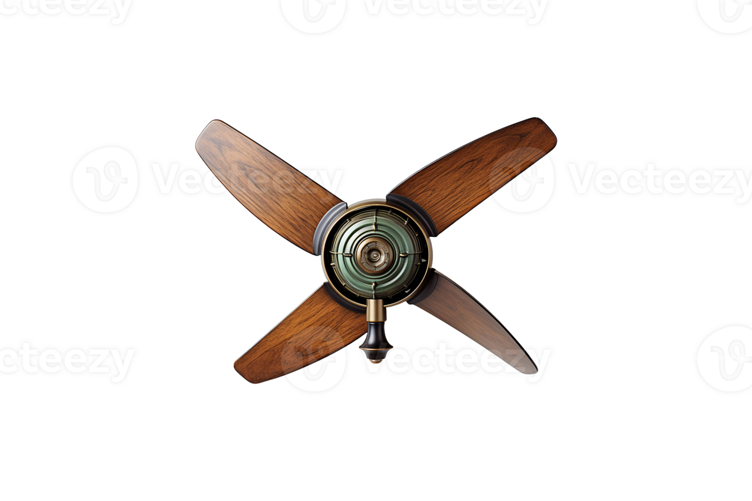 Ceiling Fan Blades isolated on transparent background. png