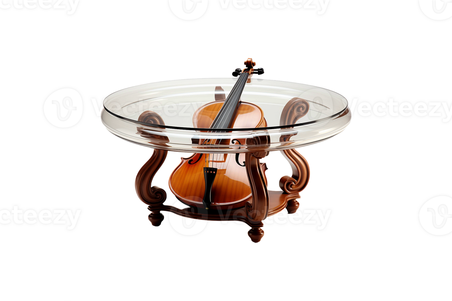 Cello Dining Table isolated on transparent background. png