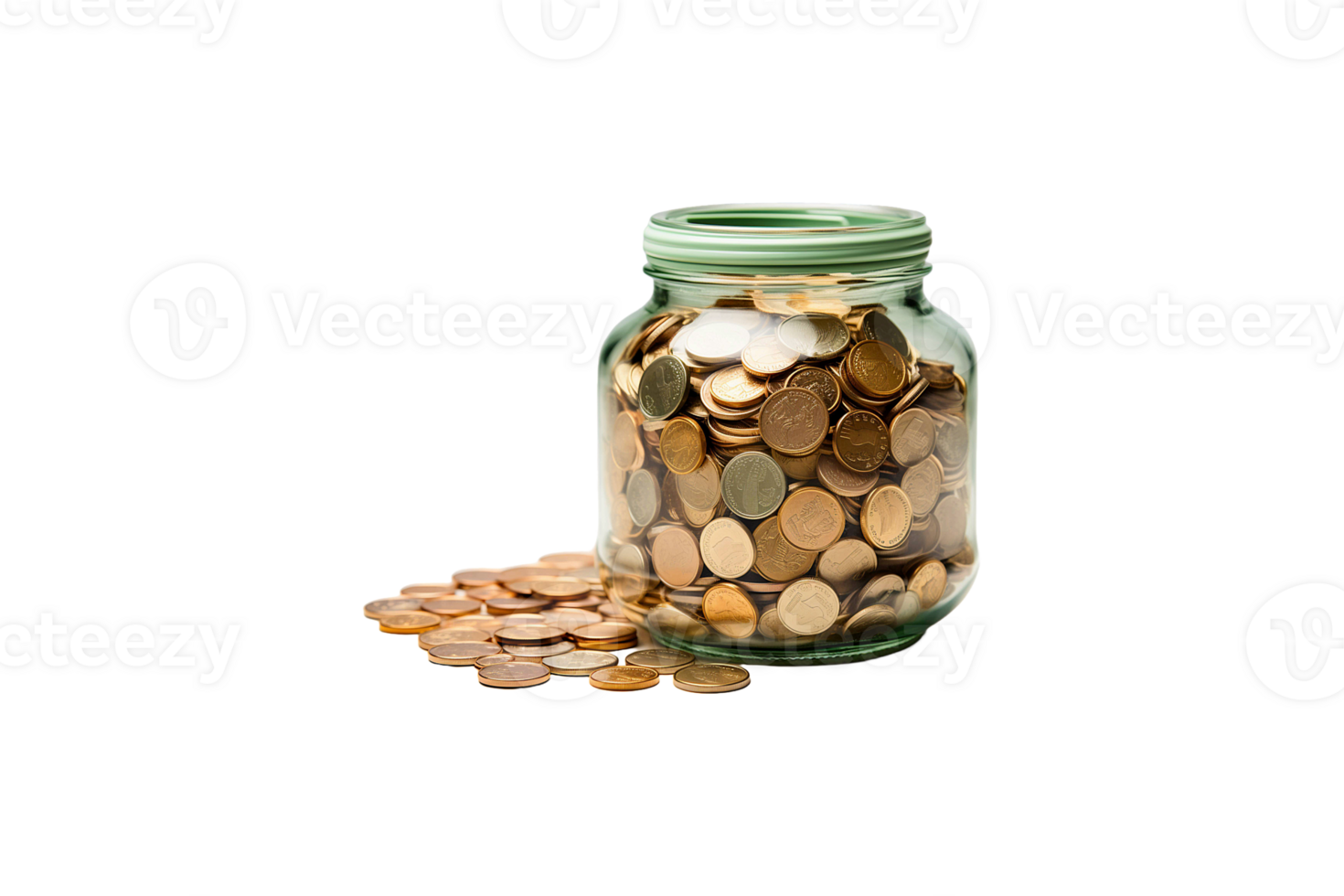 Ceramic Money Bank isolated on transparent background. png
