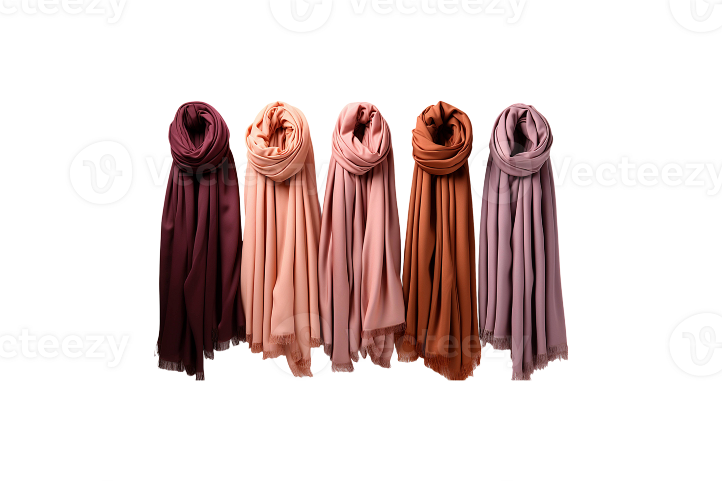Cashmere Scarves isolated on transparent background. png