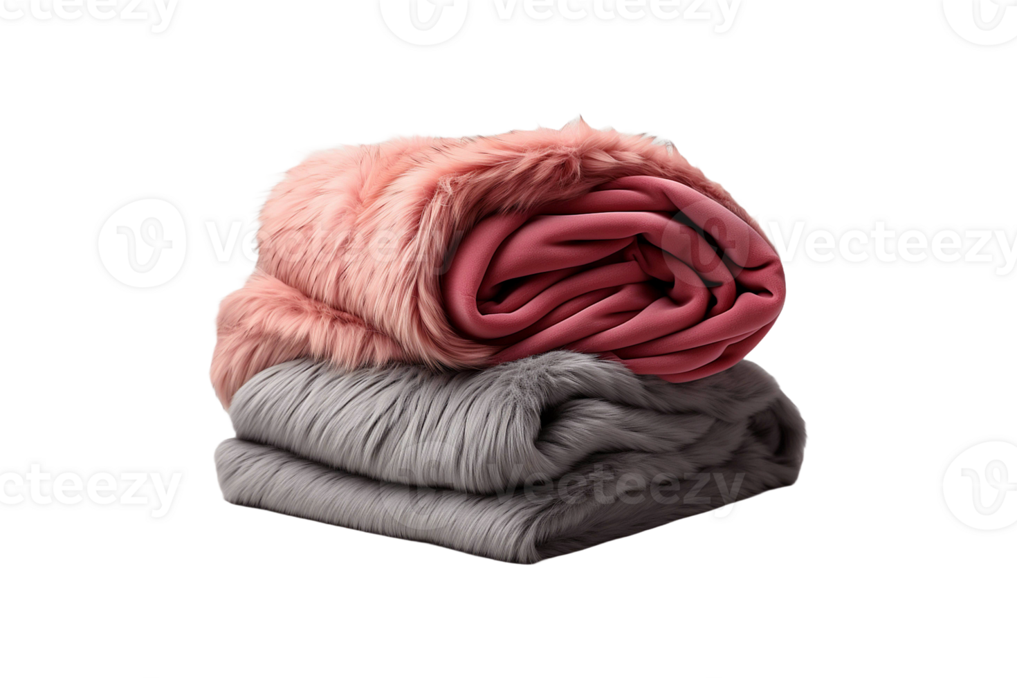 Cashmere Blanket isolated on transparent background. png