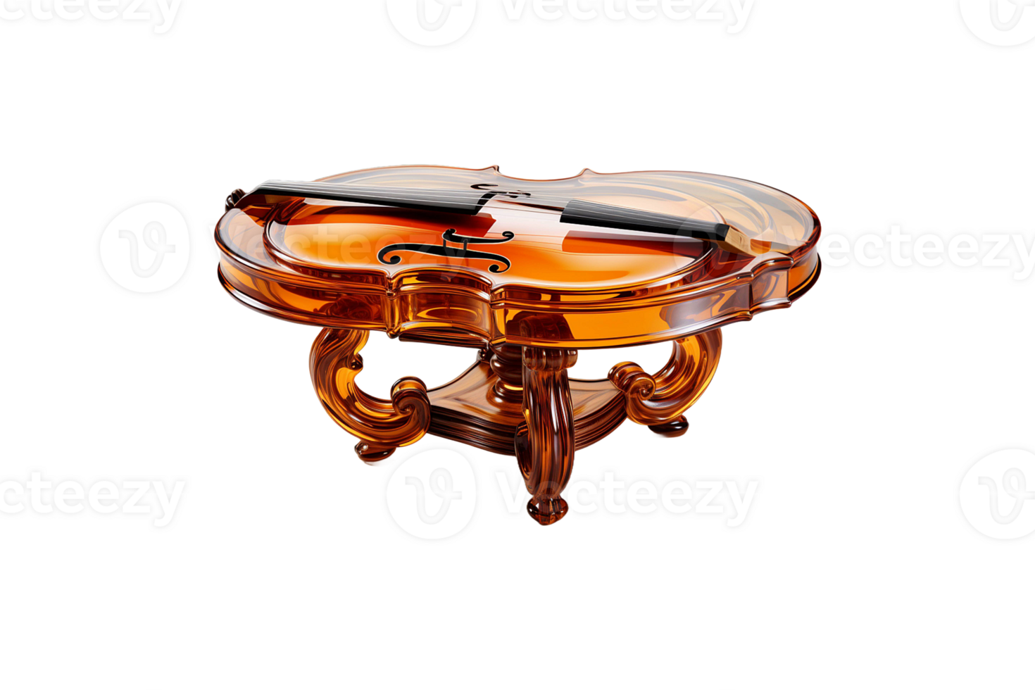Cello Dining Table isolated on transparent background. png