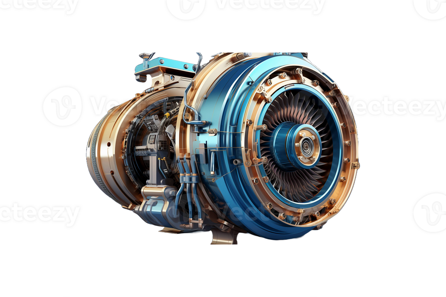 Centrifugal Exhauster isolated on transparent background. png