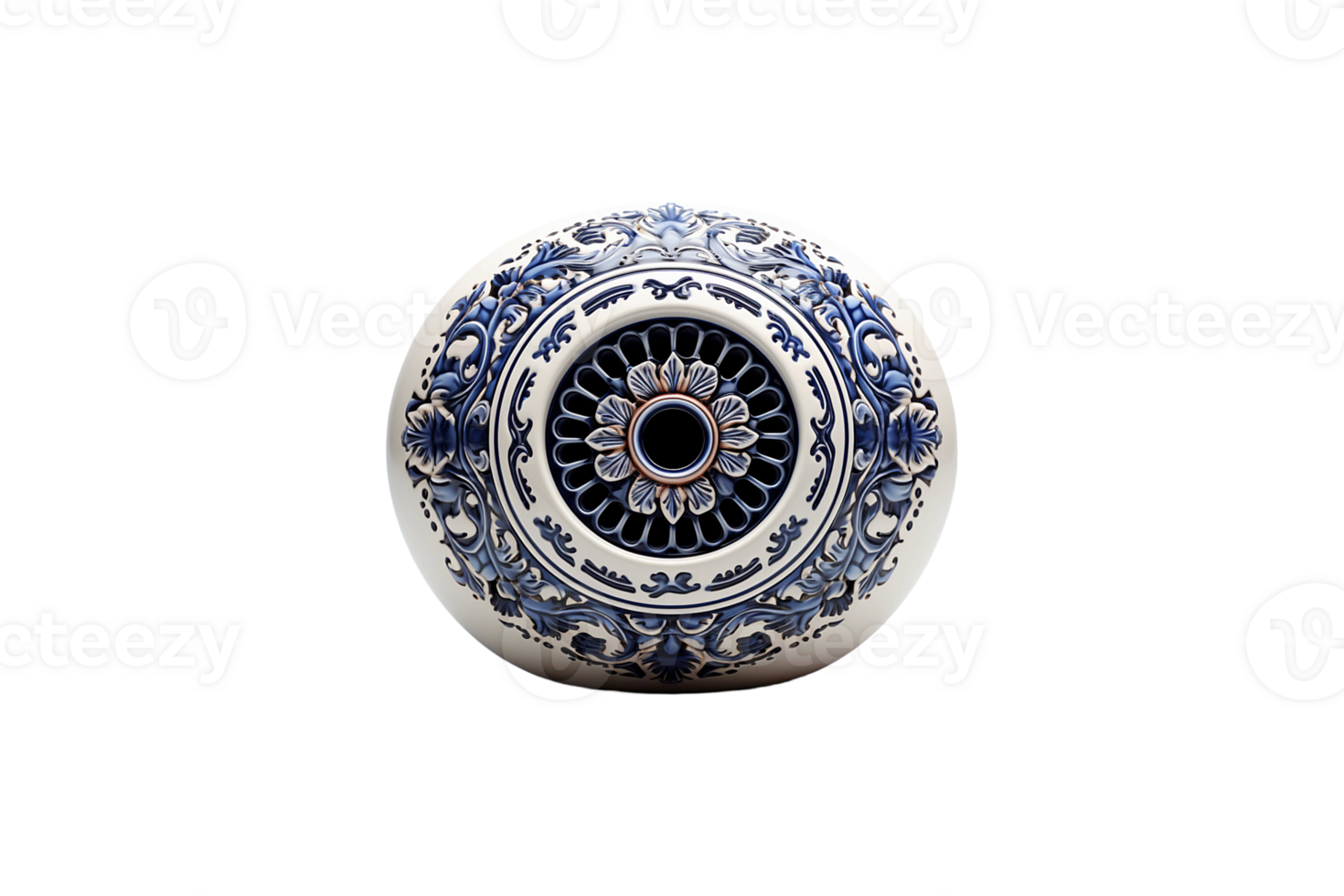 Ceramic Vent Plug isolated on transparent background. png