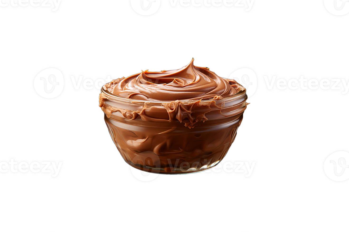 Chocolate Peanut Butter isolated on transparent background. png