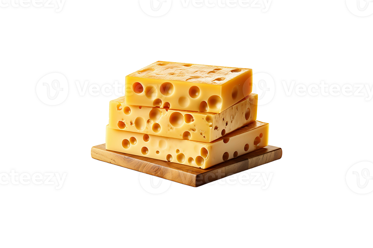 Cheddar Cheese isolated on transparent background. png