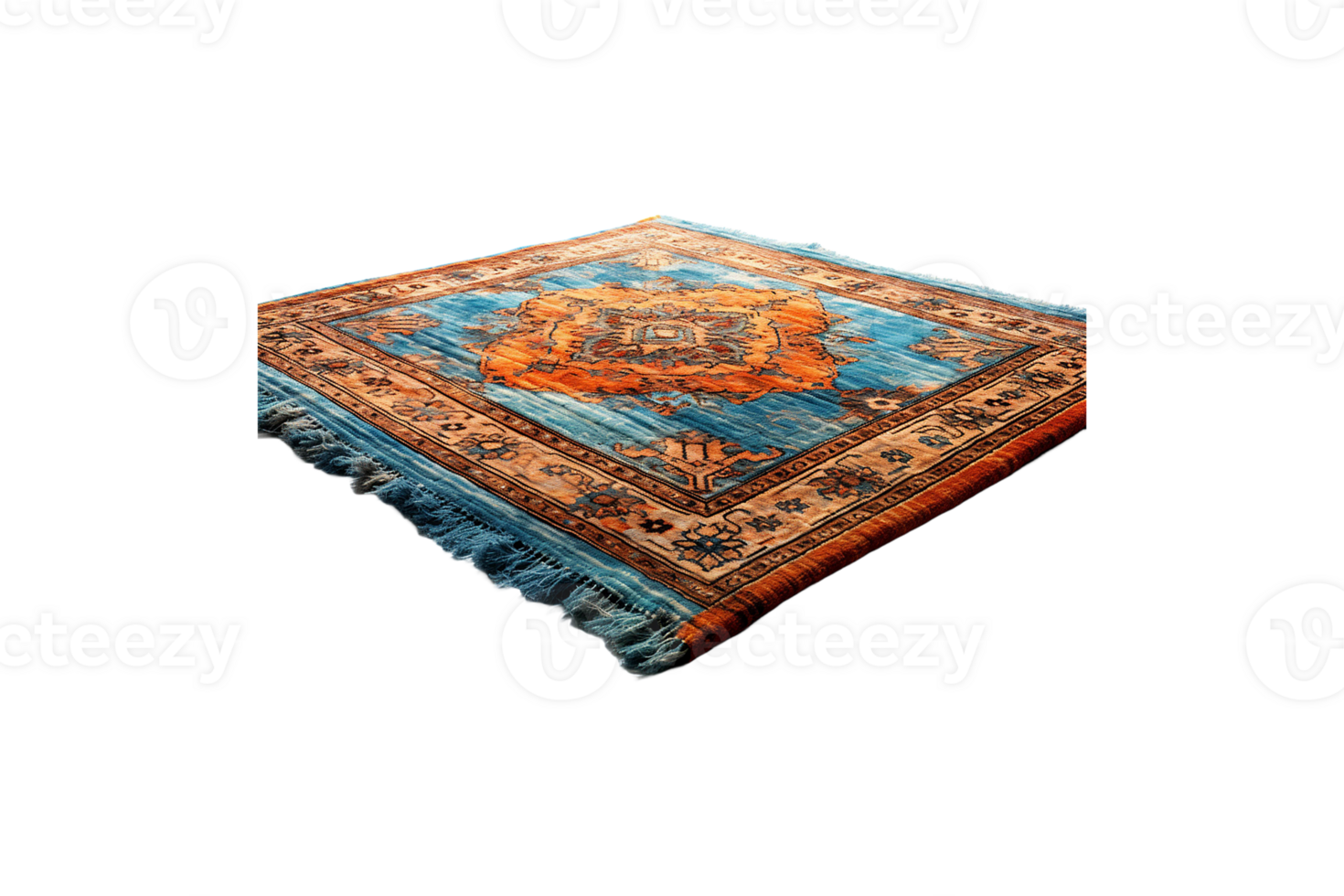 Chenille Rugs isolated on transparent background. png