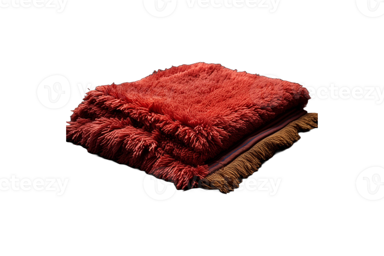 Chenille Rugs isolated on transparent background. png