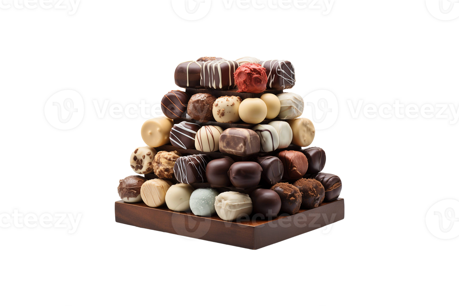 Chocolate Display Rack isolated on transparent background. png