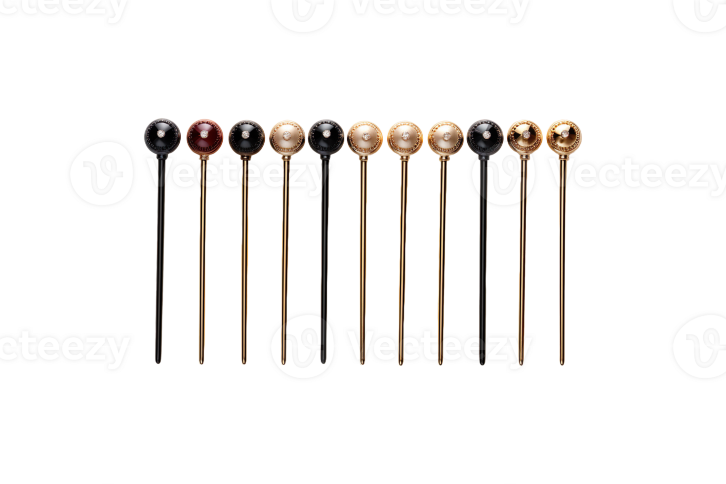 Collar Pins isolated on transparent background. png