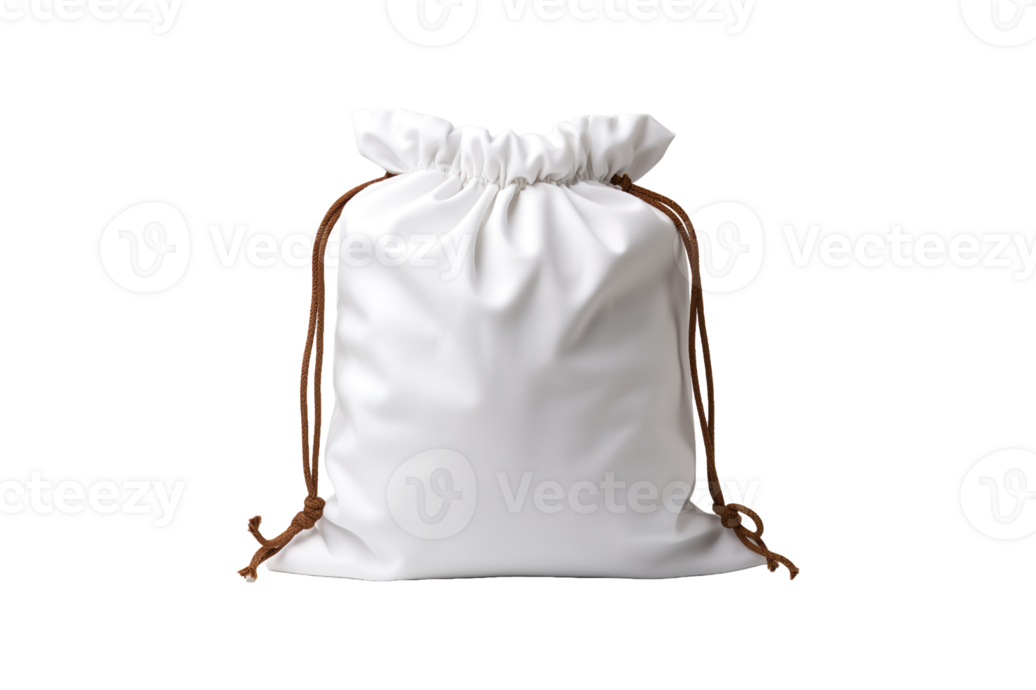 Cotton Laundry Bag isolated on transparent background. png
